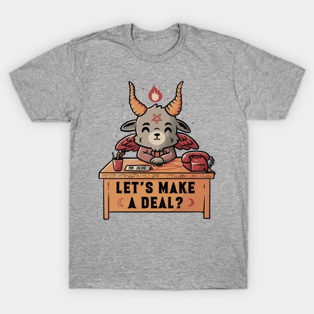 Let’s Make a Deal Funny Cute Evil Baphomet - Light T-Shirt by eduely